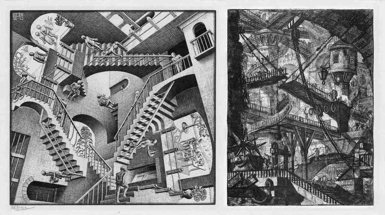 Uno de los espacios más icónicos del Juego del Calamar es la escalera que comunica los diferentes niveles, claramente inspirada en La Muralla Roja de Ricardo Bofill, así como en el trabajo de Escher o en algunas series de Piranesi (Carceri d'Invenzione, 1745-1760).
