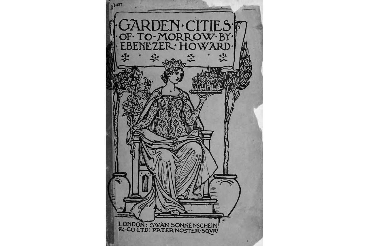 Portada original de Garden Cities of tomorrow (Ciudades jardín de mañana) (1902).
