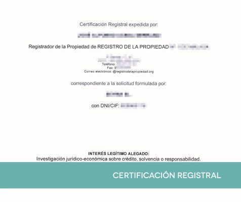 Certificado Registral | CRI
