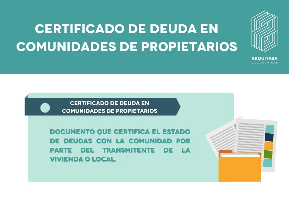 certificado de deuda en comunidades de propietarios
