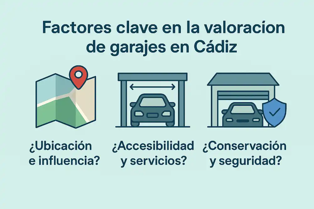 factores clave en la valoración de garajes en Cadiz