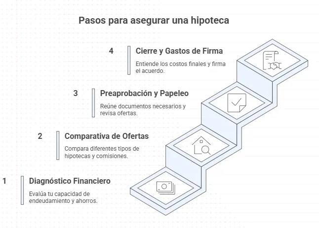 pasos asegurar hipoteca
