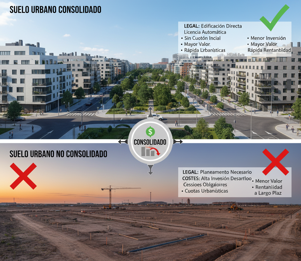 suelo urbano consolidado y no consolidado