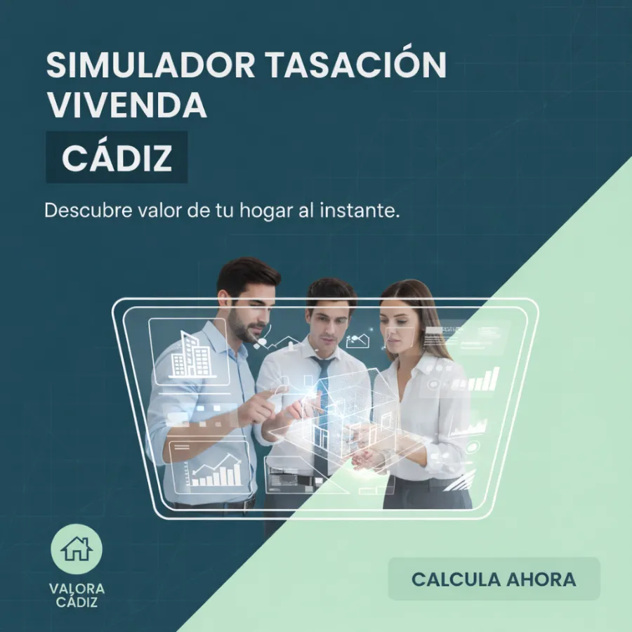 Simula tasación de vivienda en Cádiz gratis y sin registro