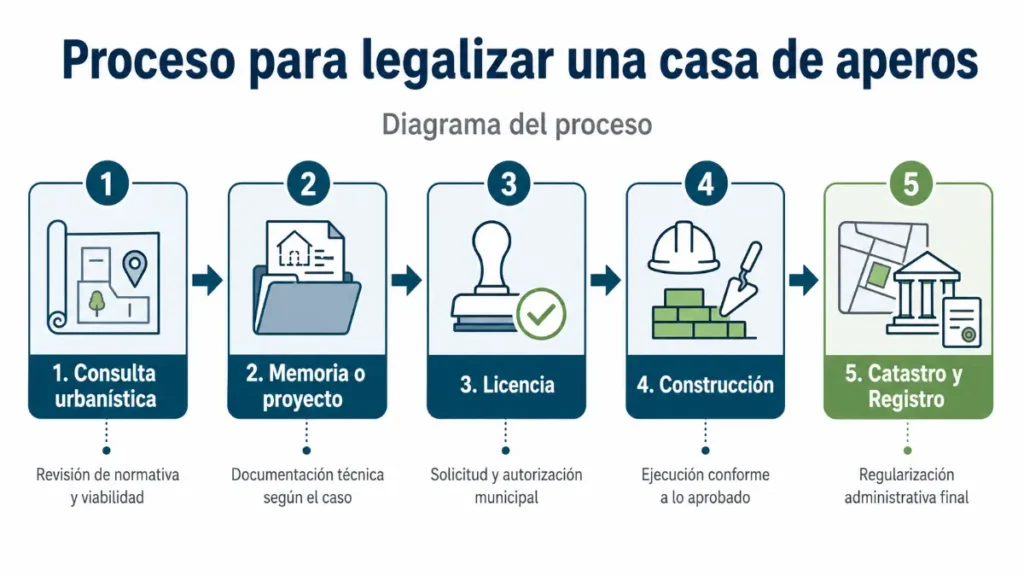proceso para legalizar una casa de aperos