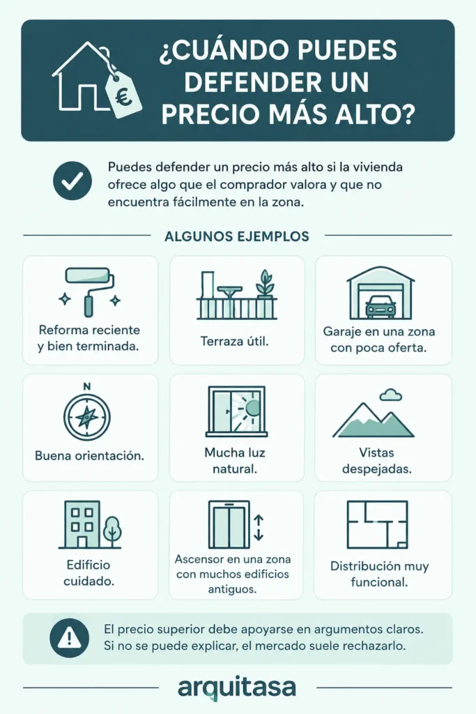 cuando puedes defender un precio más alto